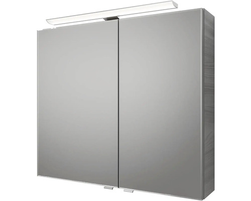 Zrcadlová skříňka s osvětlením a dvěma dvířky