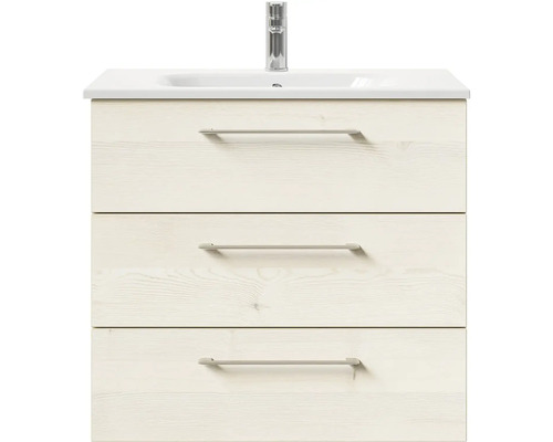 Skříňka pod umyvadlo se třemi zásuvkami, umyvadlem a baterií