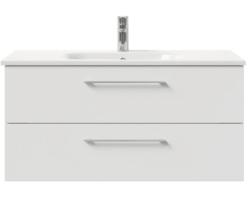 Skříňka pod umyvadlo se dvěma zásuvkami a baterií