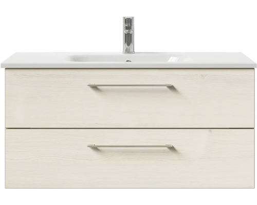 Skříňka pod umyvadlo se dvěma zásuvkami a umyvadlem na desku