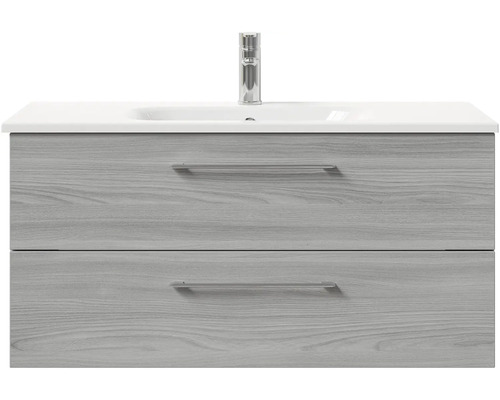 Skříňka pod umyvadlo se dvěma zásuvkami a umyvadlem na desku