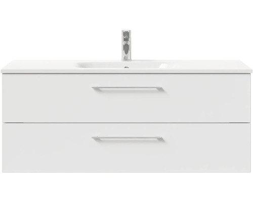 Skříňka pod umyvadlo se dvěma zásuvkami a umyvadlem na desku