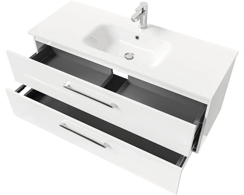 Skříňka pod umyvadlo se dvěma zásuvkami a umyvadlem