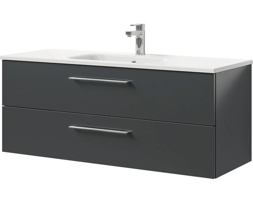 Skříňka pod umyvadlo se dvěma zásuvkami a umyvadlem na desku