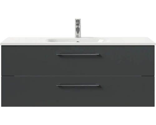 Skříňka pod umyvadlo se dvěma zásuvkami a umyvadlem na desku