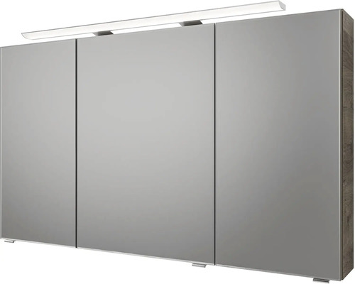 Zrcadlová skříňka se třemi dvířky a integrovaným osvětlením