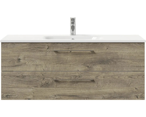 Skříňka pod umyvadlo se dvěma zásuvkami a umyvadlem