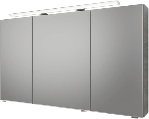 Zrcadlová skříňka se třemi dvířky a osvětlením