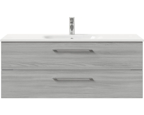 Skříňka pod umyvadlo se dvěma zásuvkami a umyvadlem na desku