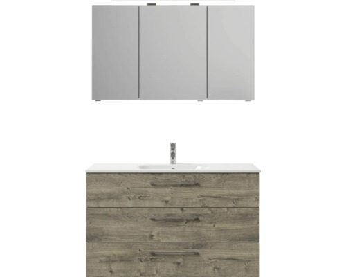 Koupelnová umyvadlová sestava se zrcadlovou skříňkou