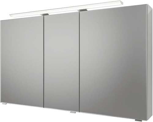 Zrcadlová skříňka se třemi dvířky a osvětlením