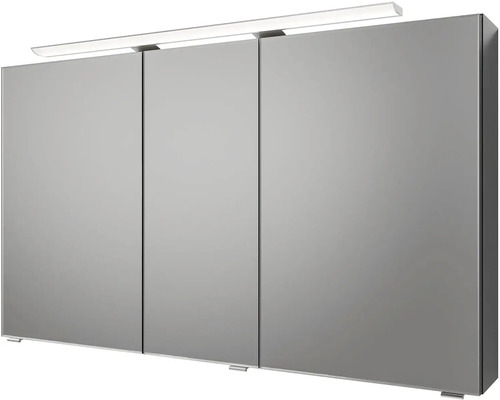 Zrcadlová skříňka se třemi dvířky a osvětlením