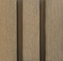 Detail dřevěné fasády s perem a drážkou