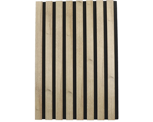 Akustický panel s dřevěnými lamelami pro obklady stěn a stropů