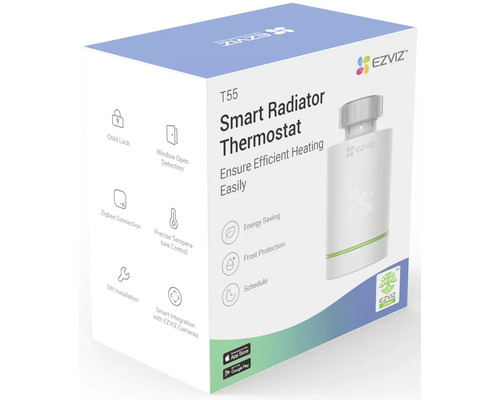 Balení chytré termostatické hlavice EZVIZ T55