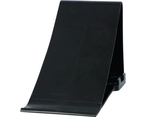 Černý klín pod kola z plastu