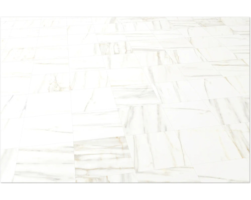 Podlahová krytina s mramorovými dlaždicemi