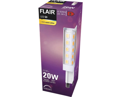 Žárovka FLAIR LED G9 20 W v balení