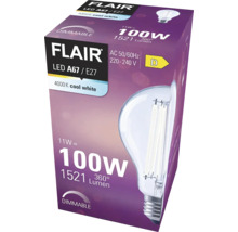 Balení stmívatelné LED žárovky Flair A67 / E27 s 11 watty, ekvivalent 100 wattů a 4000 kelvinů studená bílá