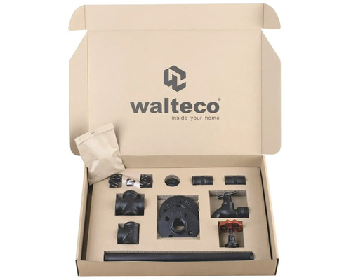 Sada trubkových spojek v otevřeném balení