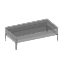 Koupelnová skříňka nízká Devo Lotos bronzová/černá 100 x 31 x 53 cm LF-SZS1S100x31-F115
