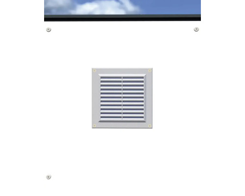 Čtvercová ventilační mřížka s lamelami
