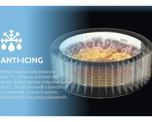 Funkce proti zamrzání pro bazén