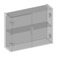 Koupelnová závěsná skříňka Devo Lotos bronzová 65 x 50 x 19 cm LF-SW2D65x50x19-F115