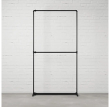 Stojan na oblečení z trubek se dvěma tyčemi