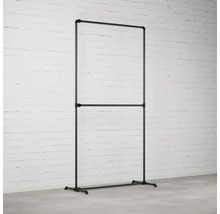 Věšák na oděvy z trubek se dvěma tyčemi