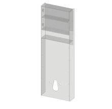 Koupelnová závěsná skříňka Devo Lotos levá bronzová 65 x 190 x 19 cm LF-ZSWCL65x190-F115