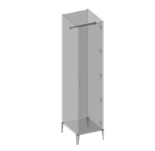 Koupelnová skříňka vysoká Devo Lotos pravá bronzová 45 x 190 x 53 cm LF-S1DSP45x190-F115