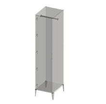 Koupelnová skříňka vysoká Devo Lotos levá bronzová 45 x 190 x 53 cm LF-S1DSL45x190-F115