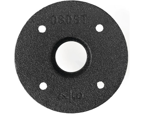 Černá litinová trubková příruba se čtyřmi otvory