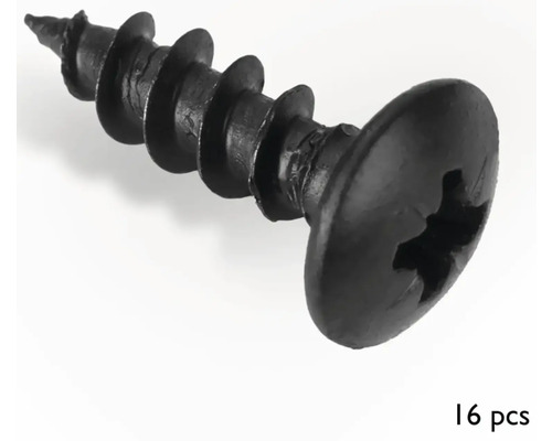 Šroub se zápustnou hlavou a křížovou drážkou, 16 kusů