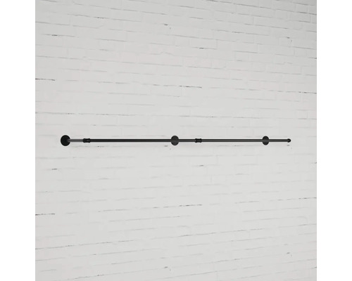 Kovová šatní tyč pro montáž na stěnu