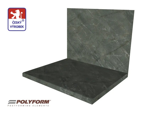 Pracovní deska se svislou zadní stěnou