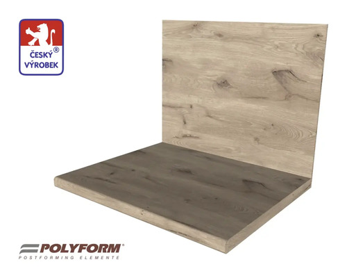 Dřevěná police s dřevěnou strukturou