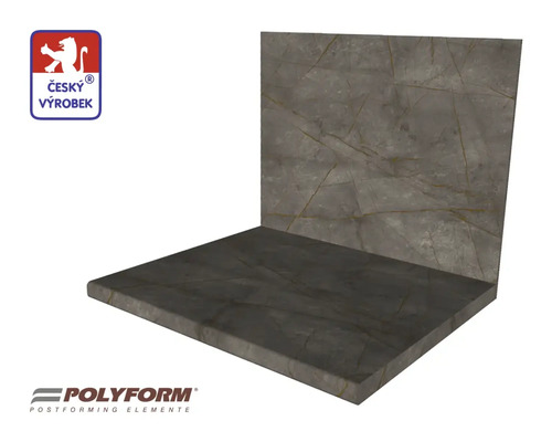 Pracovní deska s nástavbovou zadní stěnou