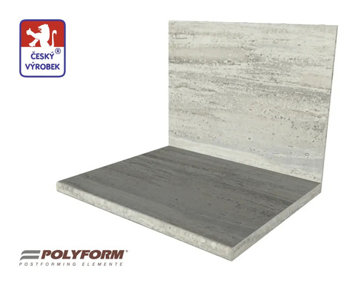 Kuchyňská pracovní deska se zvýšenou zadní stěnou