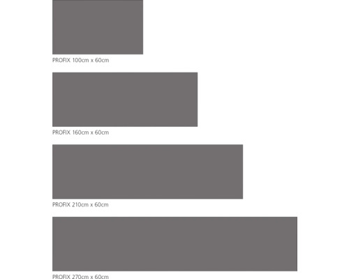 Police Profix v různých velikostech