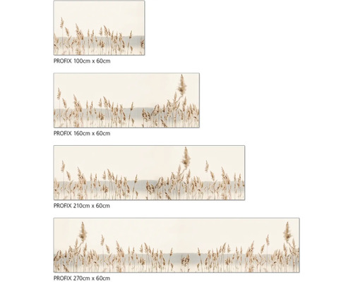 Různé velikosti nástěnné malby s rákosím