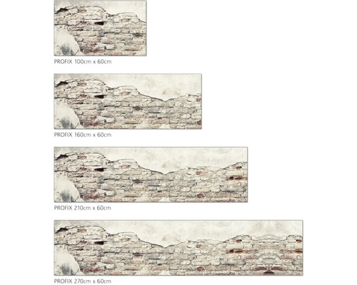 Různé velikosti fototapety Profix s motivem cihlové zdi.