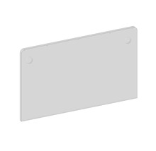 Obdélníková stavební deska s montážními otvory