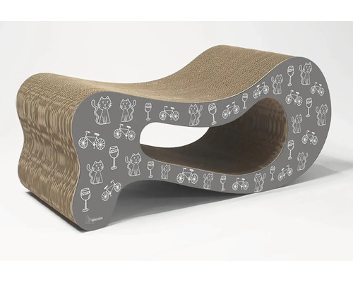 Škrabadlo pro kočky z kartonu se vzorem