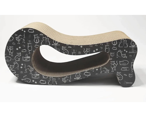 Škrabadlo pro kočky z kartonu s motivem kočky