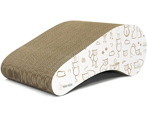 Škrabadlo pro kočky z kartonu s motivy koček