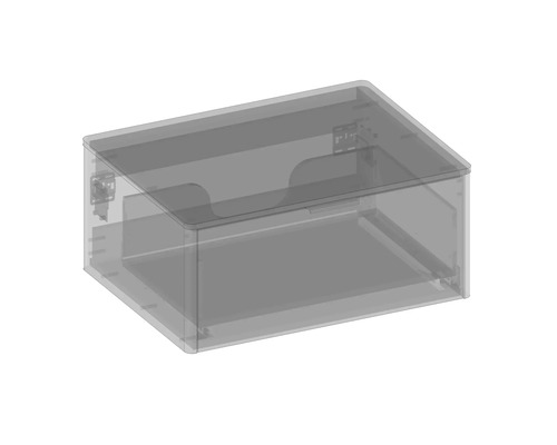 Průhledný úložný box s víkem