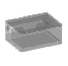Koupelnová skříňka pod umyvadlo Devo Lotos bronzová/černá 70 x 31 x 53 cm LF-SUW1S70x31-F115