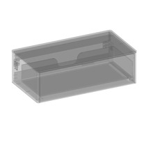 Koupelnová skříňka pod umyvadlo Devo Lotos bronzová/černá 100 x 31 x 53 cm LF-SUW1S100x31-F115